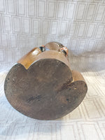 Vintage Carved Wood African Woman Sculpture