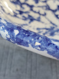 The Cellar Blue Spongeware Serving Bowl
