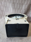 Distressed White Desk Clock WORKS