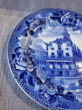 Wedgwood Blue and White Transferware "Old State House Boston" Plate