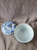 Blue and White Ceramic Trinket Jar