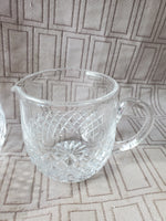 Atlantis Crystal Creamer and Sugar Set