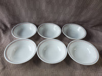 Set of 6 Corelle by Corning Striped Bowls