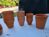 16 Piece Miniature Terracotta Pot Lot