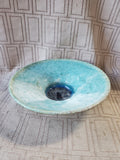 Blue Glazed Pottery Trinket Dish