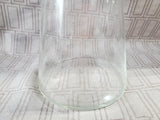 (B) Clear Glass Vase with Rim