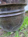 Large Brown Mesh Reinforced Terracotta Planter w/Dirt (read description)