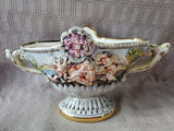 Italian Made Capodimonte Centerpiece Dish
