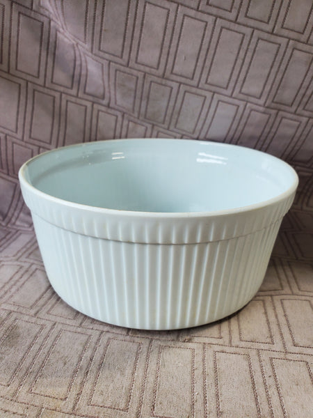 White Souffle Dish