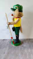 Original Steinbach Volkunst Fishing Nutcracker