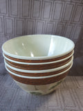 Set of 4 Melamine Palm Tree Soup Bowls