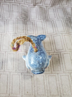 Glazed Pottery Whale Figurine