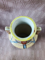 Hand Painted Double Handled Vase