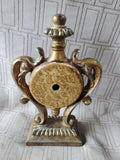 Ornate Resin Desk Clock WORKS