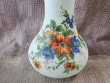 Satin Glass Floral Vase
