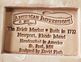 American Impressions "The Brick Market" Sculpted by David Pluth Figurine