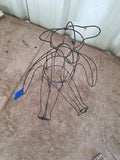 15" Wire Teddy Bear Plant Form