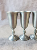 Set of 4 Pewter Pineapple Cordial Cup