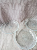 20 Piece Clear Glass Flower Petal Dish Set