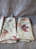 Set of 10 Fall Leaf Fabric Napkins