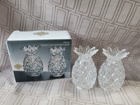 Shannon Crystal Pineapple Salt and Pepper Shaker Set (2 SETS AVAILABLE PRICED INDIVIDUALLY AT $12 EACH)