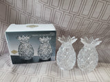 Shannon Crystal Pineapple Salt and Pepper Shaker Set (2 SETS AVAILABLE PRICED INDIVIDUALLY AT $12 EACH)