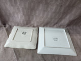 2 Piece Christmas Cookie Platter Lot