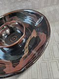 Ash Craft Pottery Chip and Dip Platter