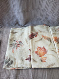 Set of 10 Fall Leaf Fabric Napkins