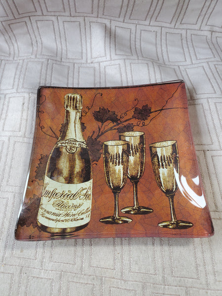 Wine Bottle Trinket Dish