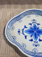 Blue and White Ceramic Trinket Dish