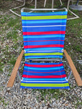 Low Reclining Beach Chair (two available, priced separately)