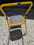 Yellow Folding Two Step Stool