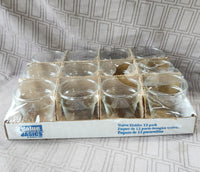 12 Pack of Clear Glass Candle Votives