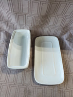White Ceramic Butter Dish