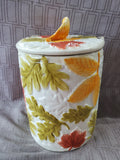 Autumn Leaf Ceramic Cookie Jar
