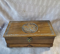 Vintage Wooden Jewelry Box
