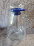 Clear Glass Pitcher with Ice Chamber