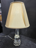 Lucite Lamp w/Oval Shade, Heavyweight, Works