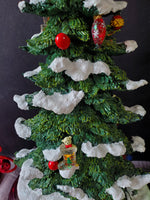 (A) Lot of 5 Tabletop Christmas Trees