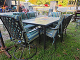 7-Piece Hampton Bay Bronze Tone Patio Dining Set w/Cushions