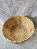 Vintage Native American Folk Art Woven Basket