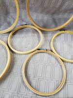 Lot of Wooden Embroidery Hoops