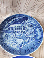 Lot of 4 Blue and White Ceramic Decorative Plates