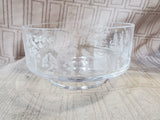 Clear Glass 12 Days of Christmas Pedestal Candy Dish