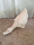 White Ceramic Duck Garden Statue