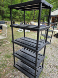 Black Plastic Garage Shelving Unit (C)