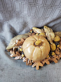 Glazed Pottery Tabletop Centerpiece Fall Candle Holders