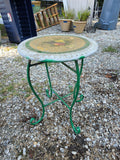 End Table w/Metal Legs and Mosaic Tile Top (B)