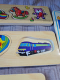 Lot of Wooden Children's Puzzles